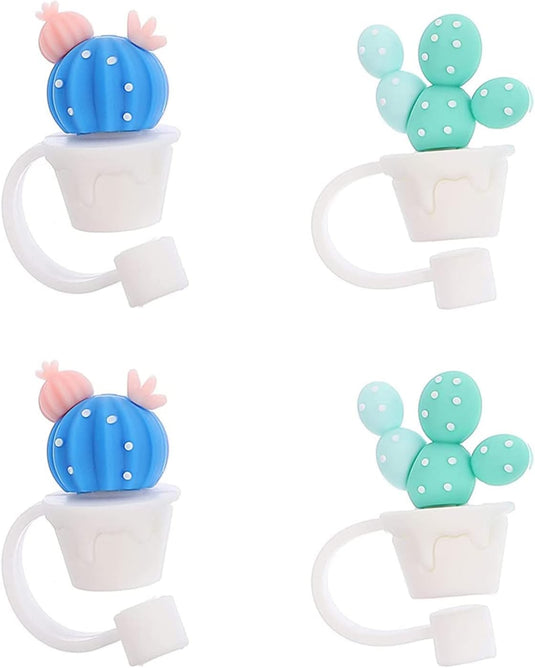 Cactus Shape Straw Covers Cap
