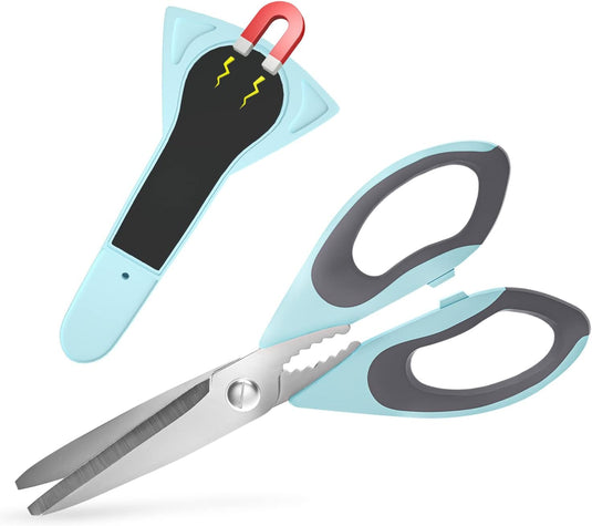 Ultra Sharp Kitchen Scissors with Magnetic Holder