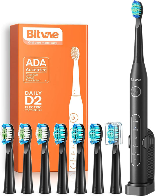 Electric Toothbrush w/ 8 Brush Heads