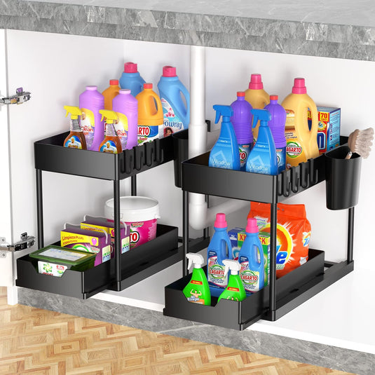 2 Pack Under Sink Organizer