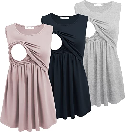Women's Nursing Tank Tops 3 Pack