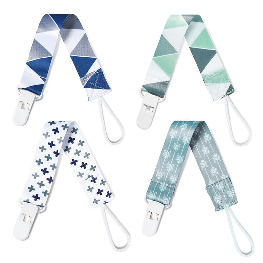 Pacifier Clips for Baby, 4 Pack BPA Free