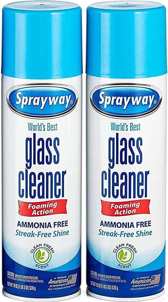 Sprayway Glass Cleaner Spray, 19 Oz, Pack of 2