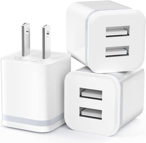 USB Wall Charger, 3-Pack