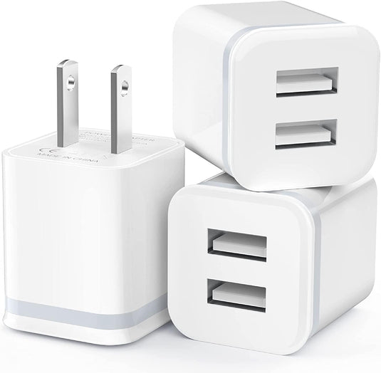 USB Wall Charger, 3-Pack