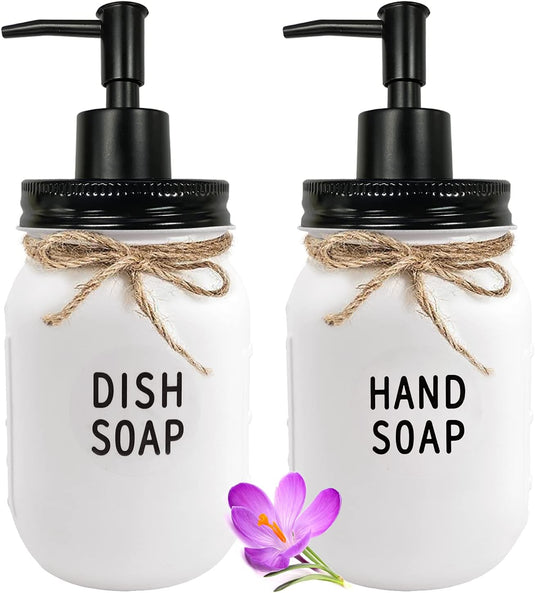 Dish and Hand Soap Dispenser Set