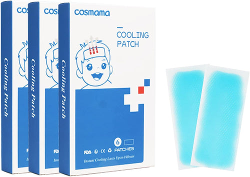COSMAMA Cooling Patches, 18 Patches Cool Patches for Fever, Migraine & Headache