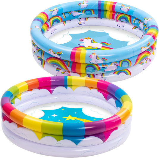 Inflatable Kiddie Pool, 2 Pack 47''