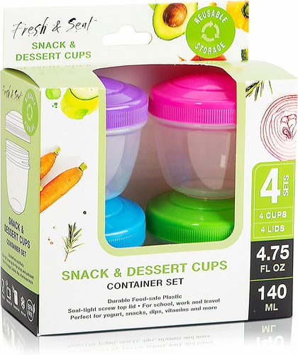 Snack Containers (4 Set) - 4.75 Oz
