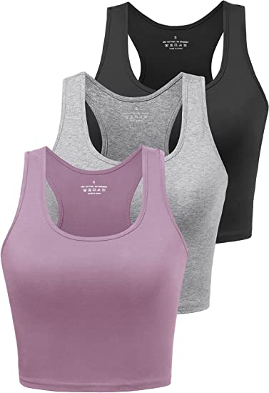 Load image into Gallery viewer, Sports Crop Tank Tops Pack of 3
