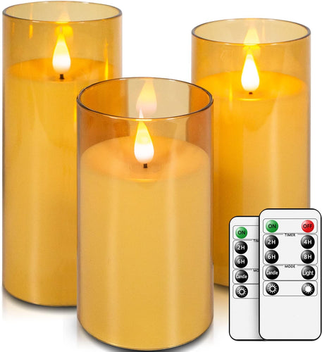LED Flameless Candles Flickering Battery Operated Candles Pack of w/ Remote