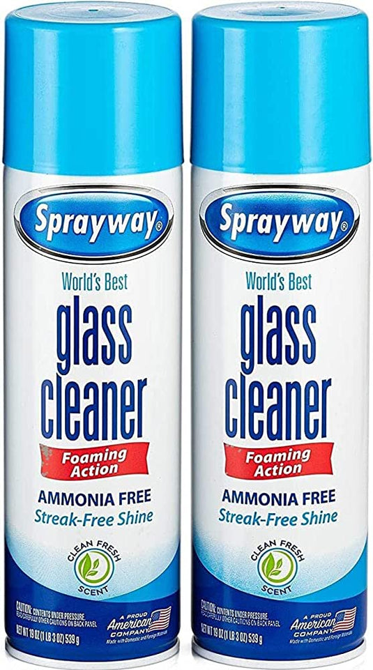 Sprayway Glass Cleaner Spray, 19 Oz, Pack of 2