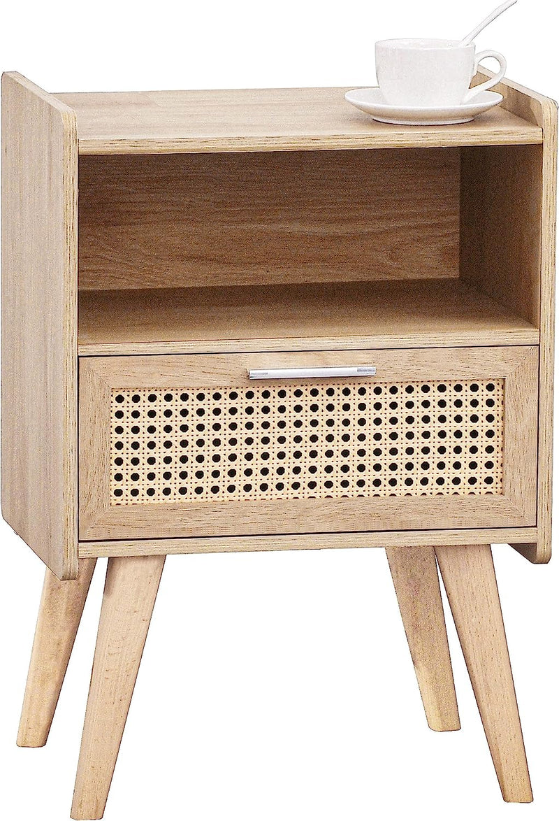 Load image into Gallery viewer, Rattan Nightstand
