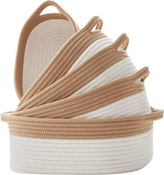 Cotton Rope Storage Basket, Set of 5