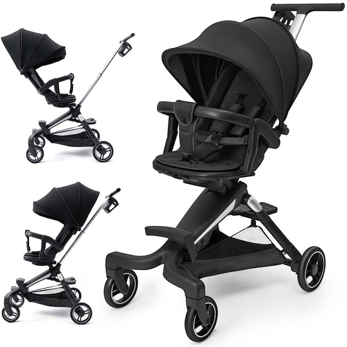 Baby Stroller with 360° Two-Way Rotational Seat