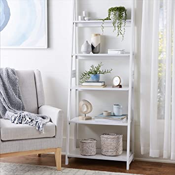 Amazon Basics Modern 5-Tier Ladder Bookshelf Organizer