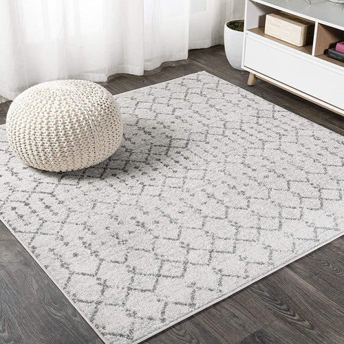 Boho Vintage Diamond 6' Square Area-Rug