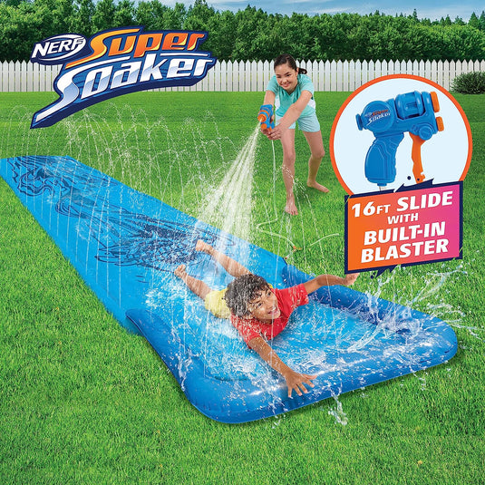 NERF Super Soaker Blast Water Slide w/ Blaster